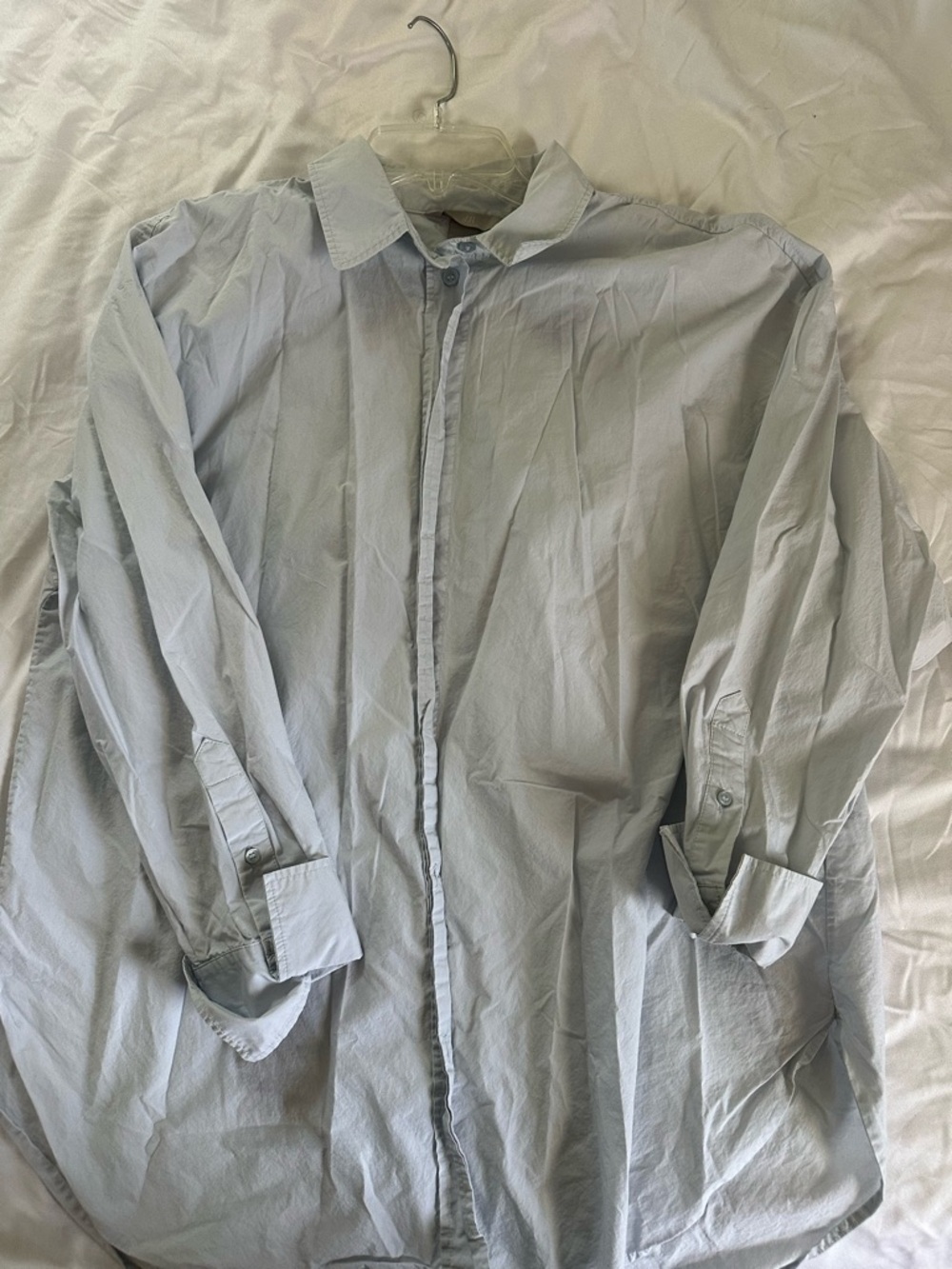 Women's Classic Light Blue Button-Up Shirt